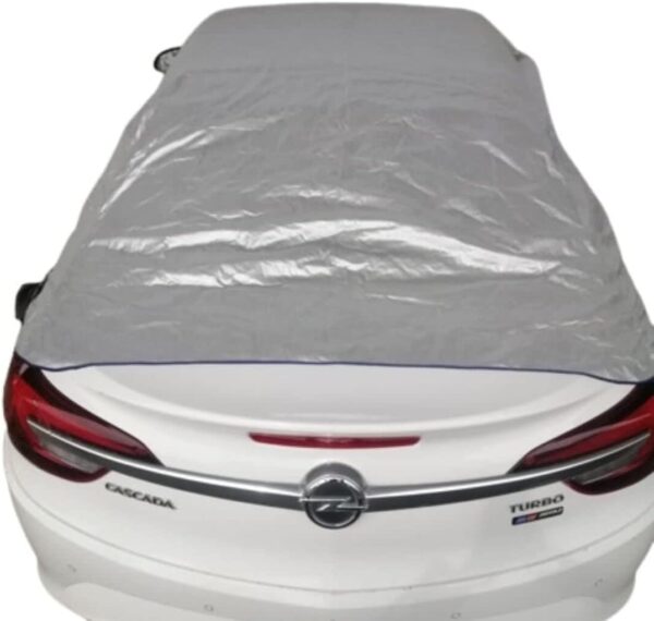 Half car cover 💥 ✅ Waterproof thermal car cover for the four seasons 💪🏻 ✅ Practical and easy to use ✅ Suitable for all people who travel their cars in the sun for a long time “so don’t worry” 😉 ✅ Car cover from water, dust and sunlight, meaning you won’t wash it often 😉 ✅ Diluted with a layer Made of cotton, on car paint and suitable for all types of sedans, convertibles or convertibles. ✅ Light weight, characterized by the softness and brushes on the stroller ✅ Easy to wash ✅ The cover completely reflects the sun’s rays ✅ Note that if your car is parked in a place like a smart village or a place that does not