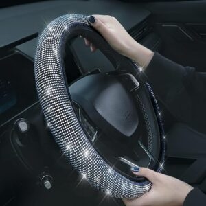 Steering Wheel Cover with Crystal (  جراب دركسيون حريمي  )