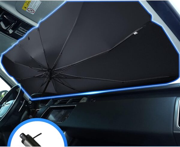 Car windshield sun shade umbrella