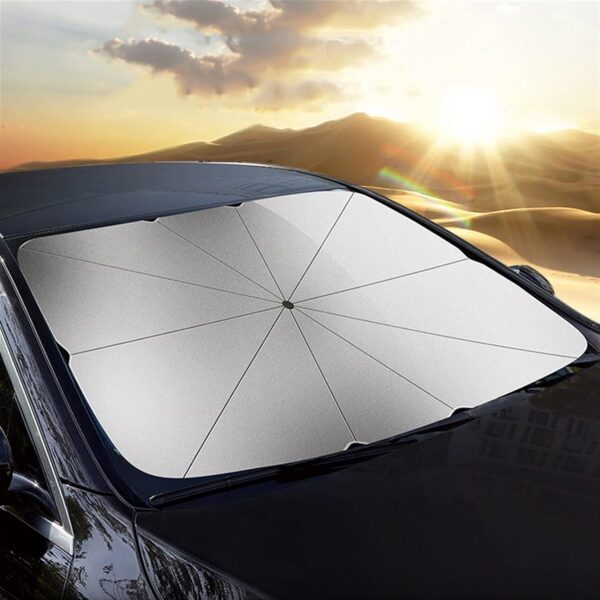 Car windshield sun shade umbrella